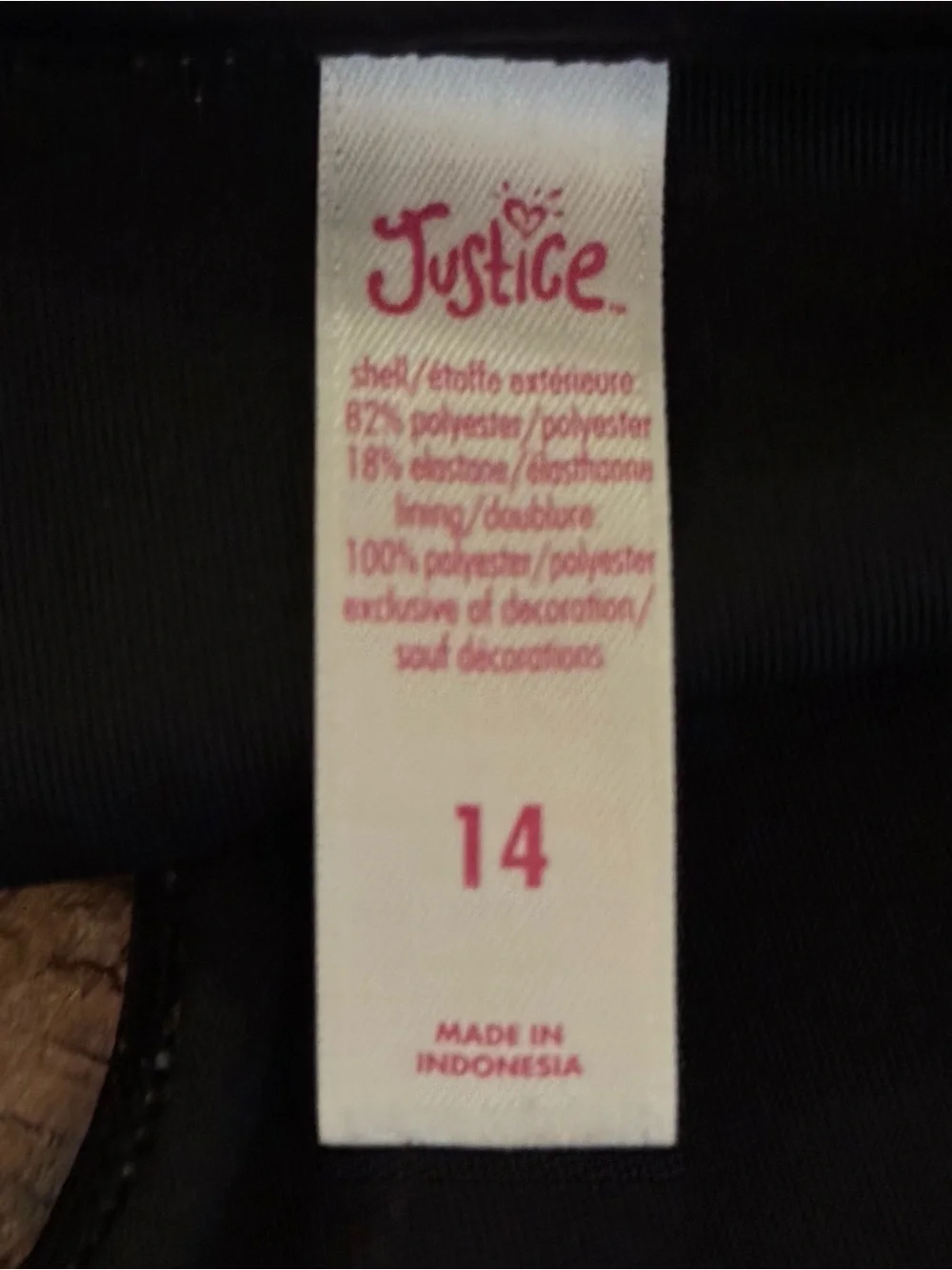 Justice Bikini Size 14